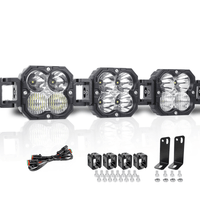 X-Linkable 21" 90W LED Light Bar - 3-Light Flood & Spot for Off-Road Trucks