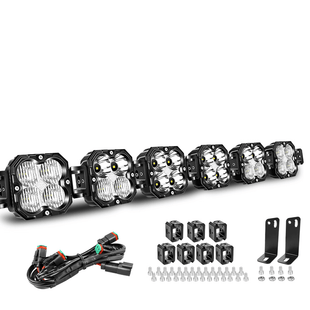 Linkable led light bar 6pods 40inch Triple Combo beam