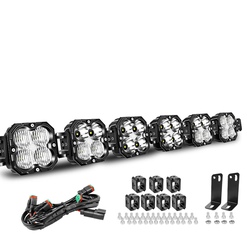 Linkable led light bar 6pods 40inch Triple Combo - Tapaodu
