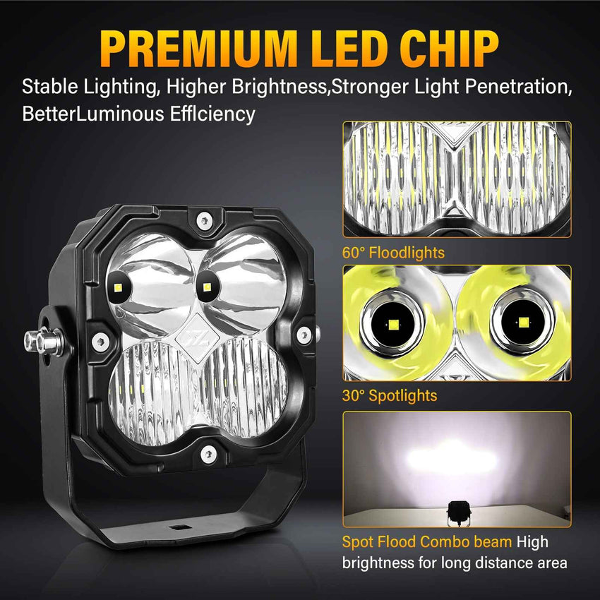 4.5-Inch Pod Light combo beam