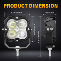 4.5-Inch Pod Light flood beam