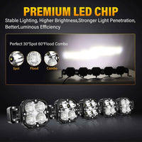 X-Linkable 34" 150W Off-Road LED Light Bar – 5-Light High Output Combo Beam, IP67 Waterproof