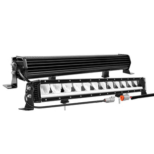 Qihang Series 23" 80W 2-in-1 LED Light Bar with Amber DRL - 8000 Lumens High Visibility Anti-Glare LED Light Bar, IP67 Waterproof Flexible Silicone Design, DT Plug and Play 12V for Cars/Trucks/SUVs
