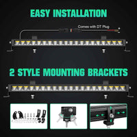Journey Series 23" 60W Single Row Slim LED Light Bar DT Connector