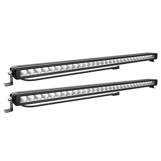 12" 23" 33" 44" 55" Single Row Slim LED Light Bar, High Lumen Value Spotlight Off-Road Driving Light Working Fog Light for Truck ATV, SUV, UTV, Boat Pickup, 4x4 Golf Cart, IP67, DT Connector, 6000K White
